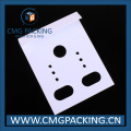 Grey Plastic Card Velvet Covered Earring Display Hang Tag (CMG-099)